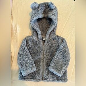 Carter's Blue Sherpa Bear Hoodie